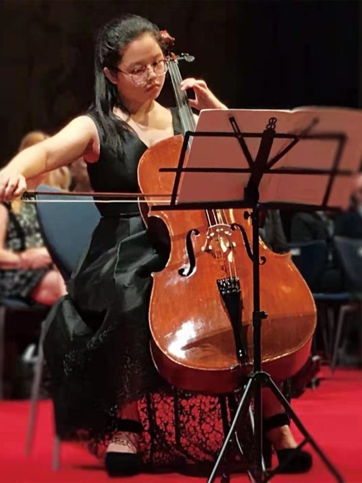 Cello teacher Ms Ino Jiao