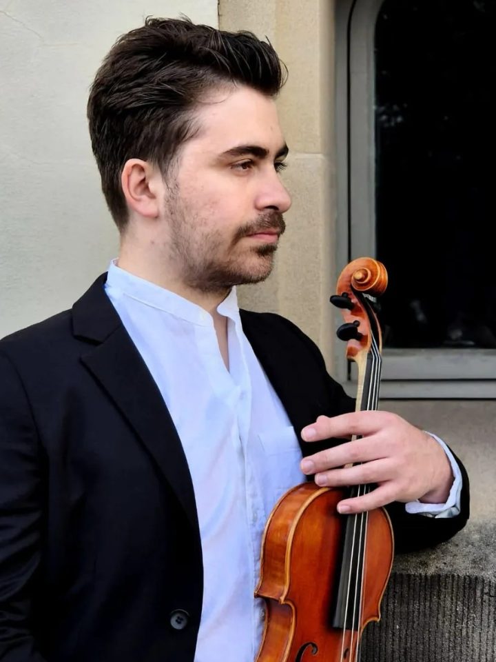 Violin teacher Mr Sel Hardaker